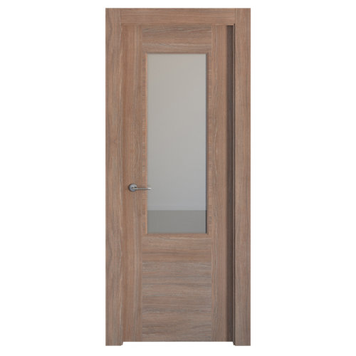 Ventana pvc artens nogal oscilobatiente persiana derecha 75x129 cm guía 26 puerta oslo nogal de apertura derecha de 62.5 cm
