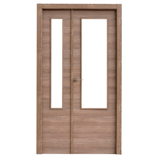 puerta oslo nogal de apertura derecha de 125 cm