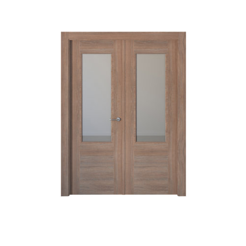 puerta oslo nogal de apertura izquierda de 125 cm
