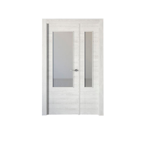Loseta vinílica clic artens intenso cement 27 puerta oslo blanco de apertura izquierda de 115 cm
