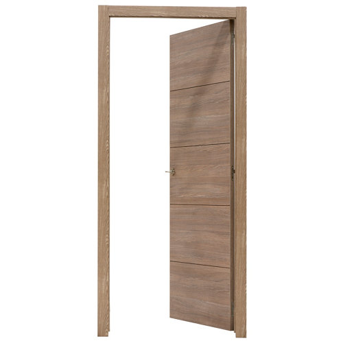 Caja de ingletes para instalación de suelos laminados 27 puerta berna nogal de apertura derecha de 82.5 cm