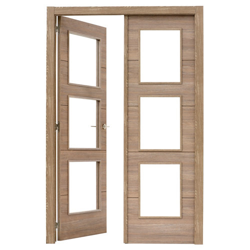 Puerta ciega bari premium blanco i 7x82,5 cm 25 puerta berna nogal de apertura izquierda de 145 cm