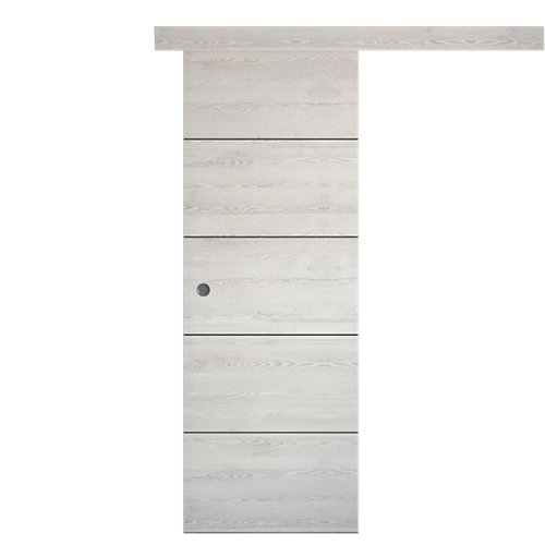 Puerta de interior corredera berna blanco de 72.5 cm