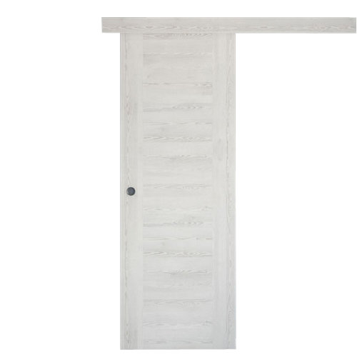 Puerta de interior corredera oslo blanco de 72.5 cm
