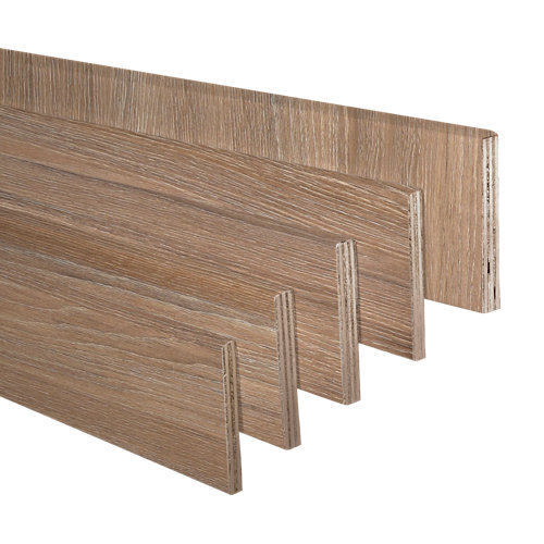 Varilla de haya estriada de 18mm de diametro y 1m de largo 25 Kit de 5 jambas de mdf nogal 90 x 10 mm