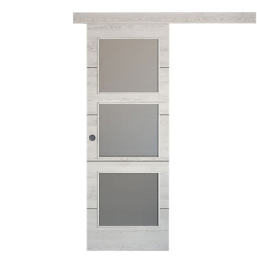 Guardavivo de pvc gris adhesivo 25x25 mm x 2,60 m (ancho x grueso x largo) 25 Puerta de interior corredera berna blanco de 72.5 cm