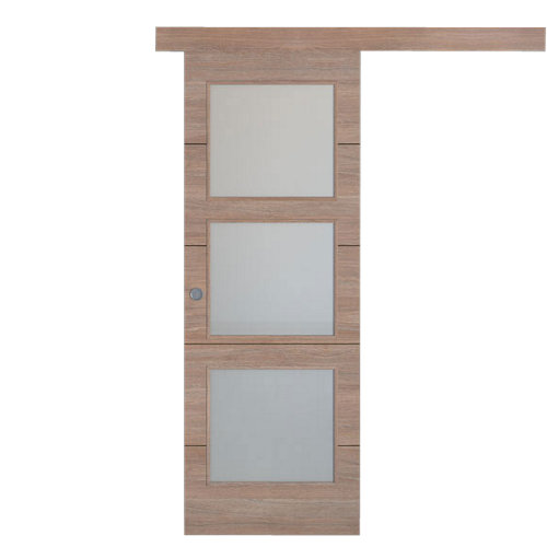Puerta de interior corredera canarias wengué de 62.5 cm 28 Puerta de interior corredera berna nogal de 72.5 cm