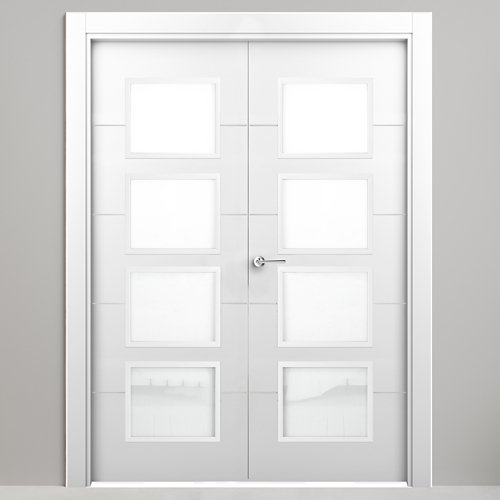 puerta quevedo blanco de apertura derecha de 72.5 cm 25 Puerta parís blanco de apertura derecha de 125.00 cm