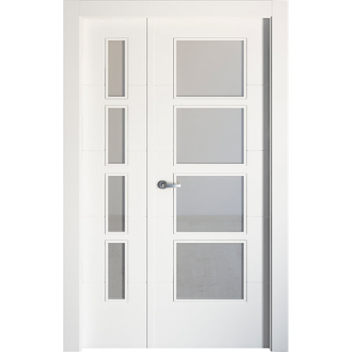 puerta lucerna plus blanco de apertura derecha de 115 cm