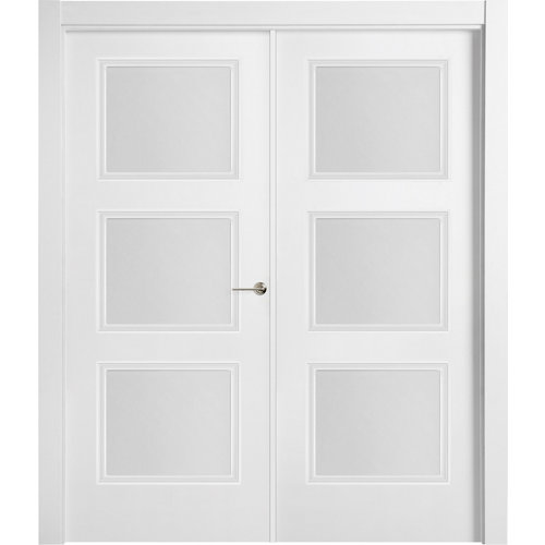 puerta mónaco blanco de apertura izquierda de 145 cm