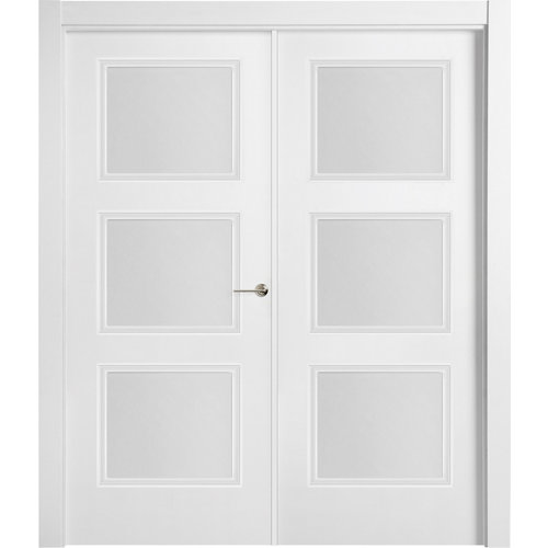 puerta mónaco blanco de apertura derecha de 145 cm