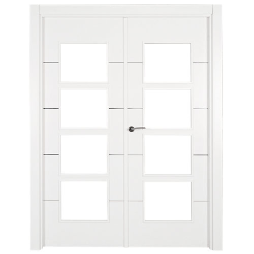 Puerta parís blanco de apertura derecha de 145.00 cm