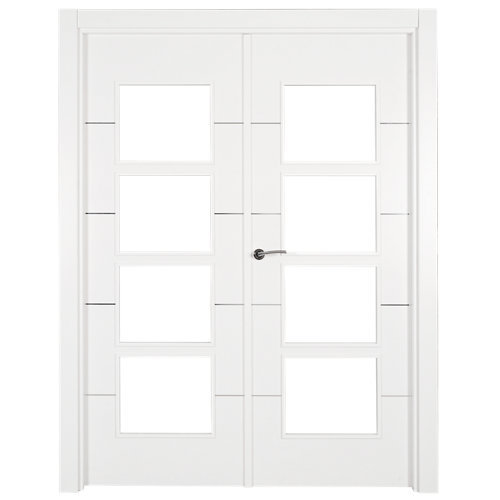Perfil aluminio artens 83 cm oscuro mod026 24 Puerta parís blanco de apertura derecha de 145.00 cm