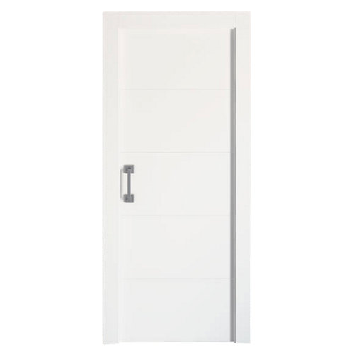 Puerta corredera lucerna blanca de 72,5 cm