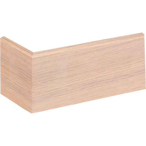 Zócalo marrón de mdf 7 cm con pasacable