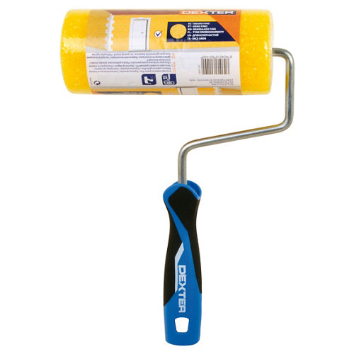 Pintura interior satinada luxens 4l 1020-r40b lila rosaceo luminoso 17 Rodillo grano fino de 18 cm dexter