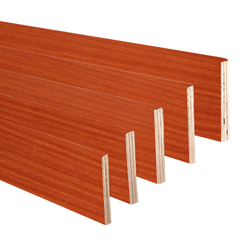 Kit de 5 tapetas en l de madera sapelly 80 x 10-80 x 12 mm