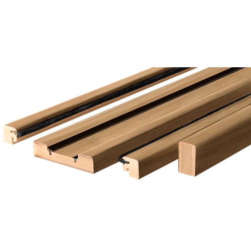 Puerta de entrada blindada 2 cuadros derecha roble de 85.7x205 cm 27 Kit de moldura para casoneto 110 mdf canarias roble