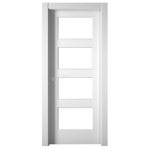 Puerta de interior corredera bosco blanco de 62.5 cm