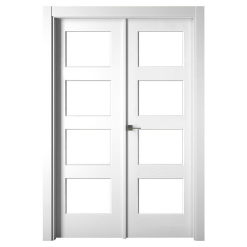 puerta oslo gris de apertura izquierda de 72.5 cm 23 Puerta bosco blanco de apertura derecha de 145.00 cm