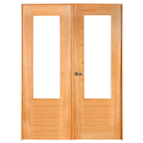 puerta niza roble de apertura izquierda de 125 cm