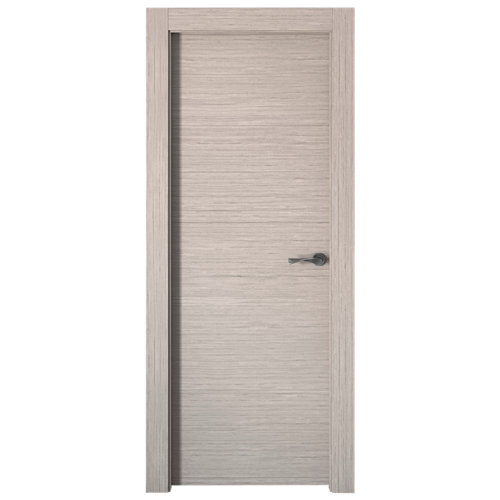 Kit de peldaño para escalera volada wall natural 90cm acabado roble claro 27 Puerta viena gris de apertura izquierda de 72.5 cm