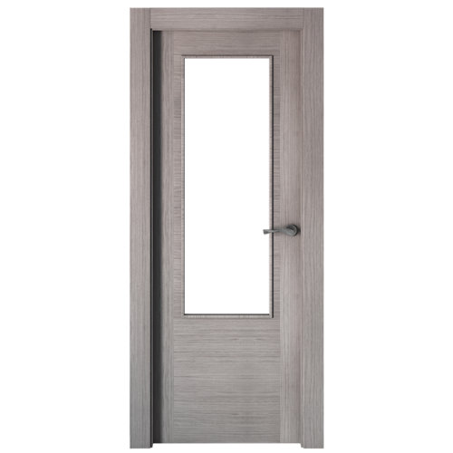 puerta niza gris de apertura izquierda de 62.5 cm
