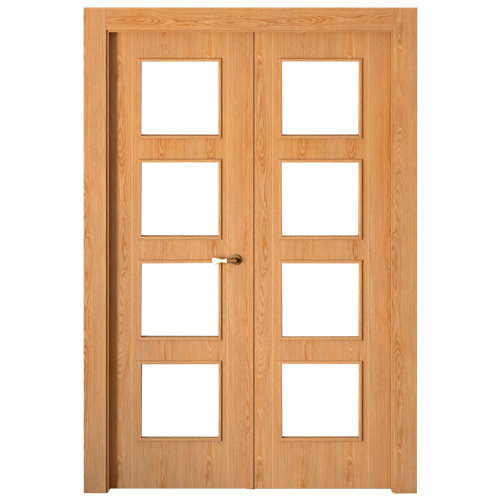 Puerta acristalada lucerna premium blanca d 7x72,5 cm 27 puerta sidney roble de apertura izquierda de 145 cm