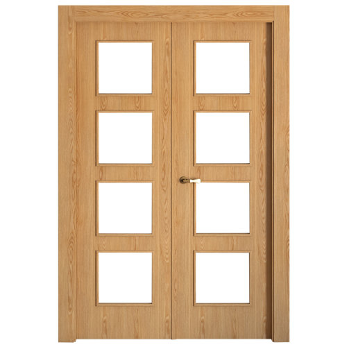 puerta sidney roble de apertura derecha de 145 cm