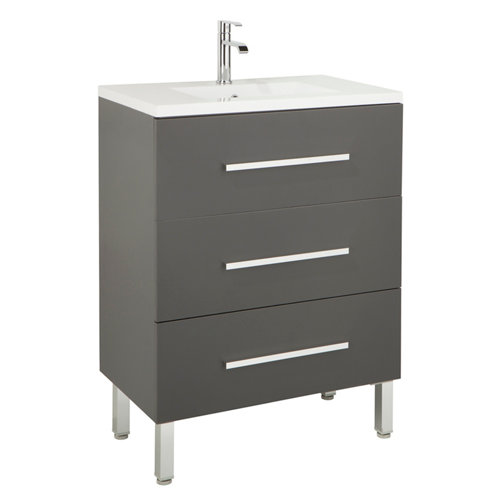 Mueble baño madrid gris 60 x 45 cm
