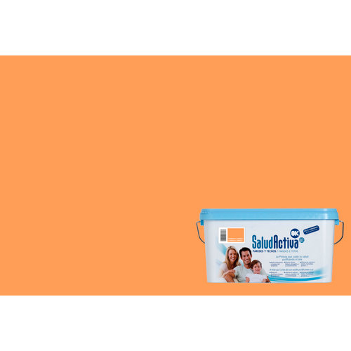 Pintura paredes y techos salud activa naranja carrot mate 4l
