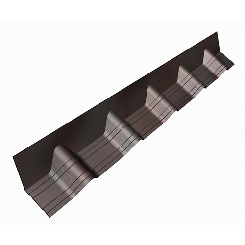 Remate pendiente onduline onduvilla negro antrac. 102x14 cm