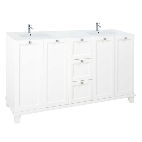 Mueble baño unike blanco 155 x 48 cm