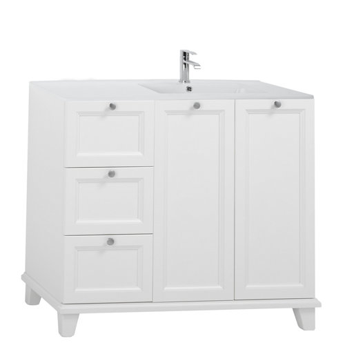Mueble baño unike blanco 105 x 48 cm