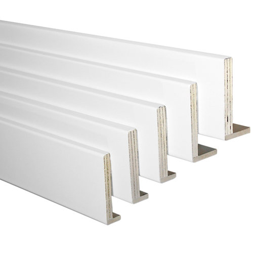 Cesta de tejido de 15x31x31 cm plegable 23 Kit de 5 tapetas en l blanco 80 x 12/10 mm