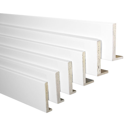 puerta noruega gris de apertura izquierda de 125 cm 26 Kit de 6 tapetas en l blanco 80 x 12/10 mm