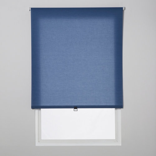 Estor enrollable translúcido easy ifit azul de 66x190cm
