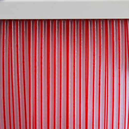Cortina de puerta rojo mijares de 90 x 210 cm