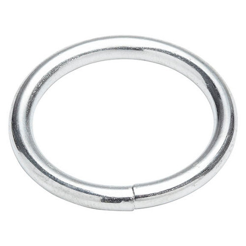 4 anillos acero zincado 3 4 mm color plata.
