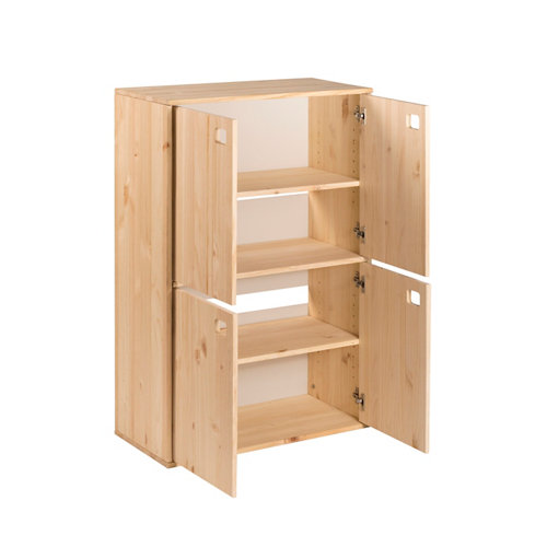 Estantería de madera en kit de melamina de 29x145 cm y carga max. 5 kg por balda 23 Estantería de madera en kit dinamic de 70,8x105,4x33 cm y 50 kg max, por balda