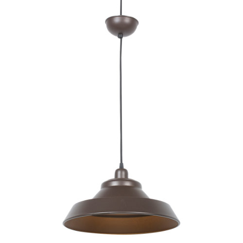 Lámpara de techo birmingham 1l e27 metal marrón