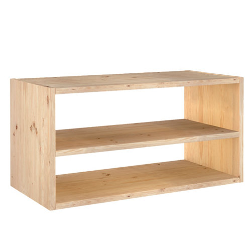 Puerta bari blanco de apertura derecha de 82.5 cm 26 Estantería de madera en kit dinamic de 70,8x36,2x33 cm y 50 kg max, por balda
