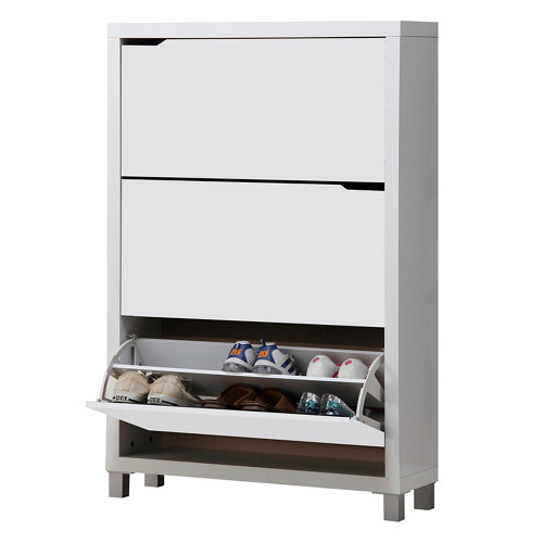 Rollo de cinta negra autocierre de 5.6x0.002m 25 Zapatero kubox blanco brillante para 18 pares de 80x120x24 cm