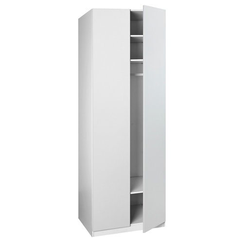 Tablero de contrachapado crudo 40x80x0,5 cm (anchoxaltoxgrosor) 28 Puerta abatible armario bari blanco de 40x228 cm