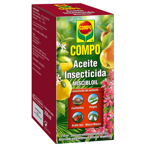 Aceite insecticida y acaricida compo miscibloil uso preventivo y curativo 250ml