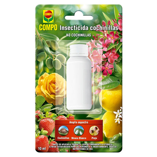 Insecticida concentrado contra la cochinilla, mosca blanca, piojo compo 10ml