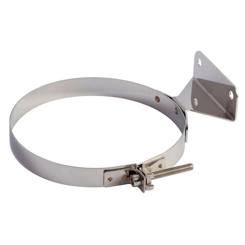 Fijo para tubo y taco de acero inoxidable de 150 de diámetro