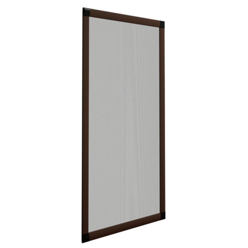 Mosquitera ventana corredera de color bronce de 120x120 cm (ancho x alto)