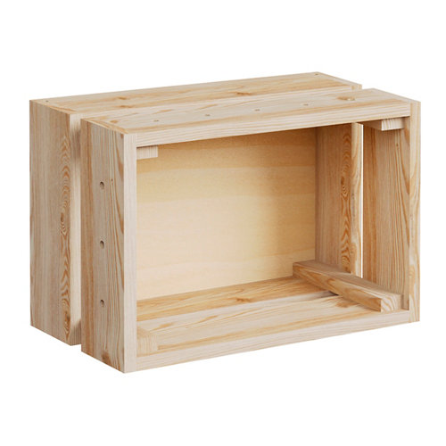 Caja de madera de 18x25.6x38.4 cm modular home