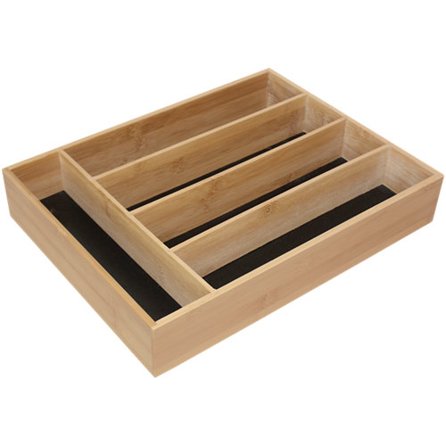 Cubertero para cajón bambú 29x6.5 cm